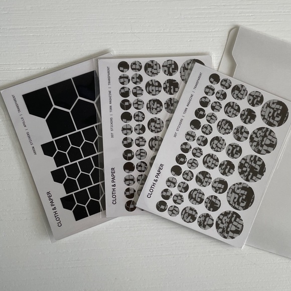 Cloth & Paper Sample Stickers - Picture 1 of 2